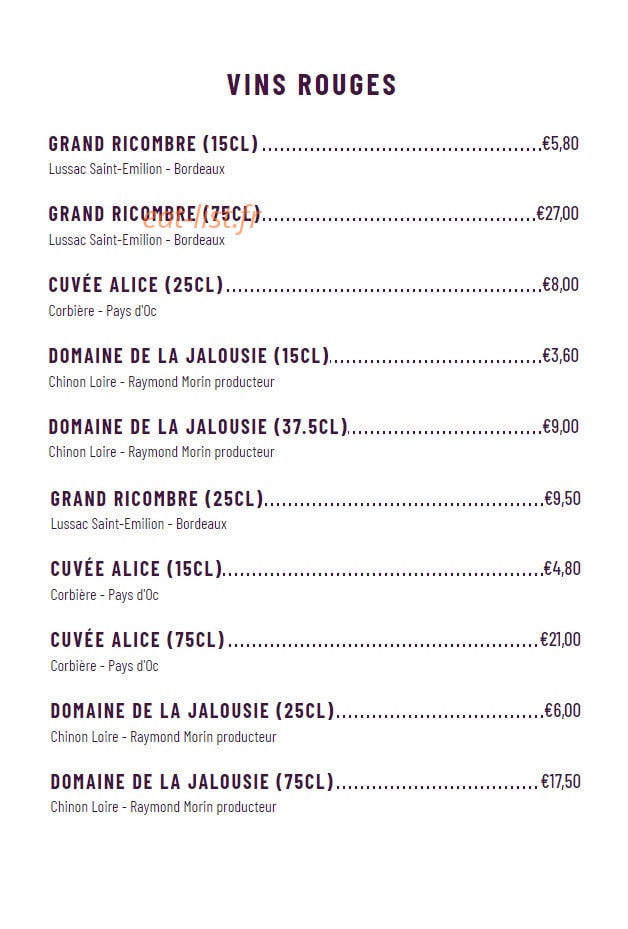Crêperie Louis — carte page 8