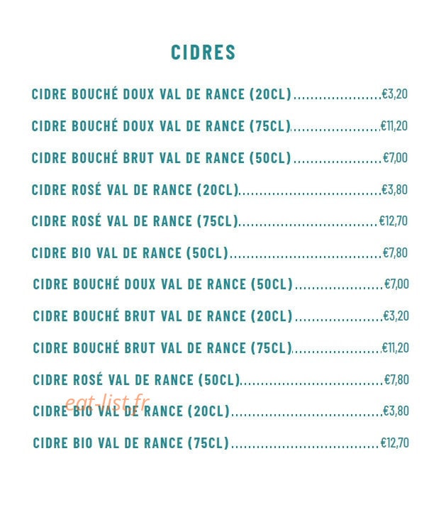 Crêperie Louis — carte page 12