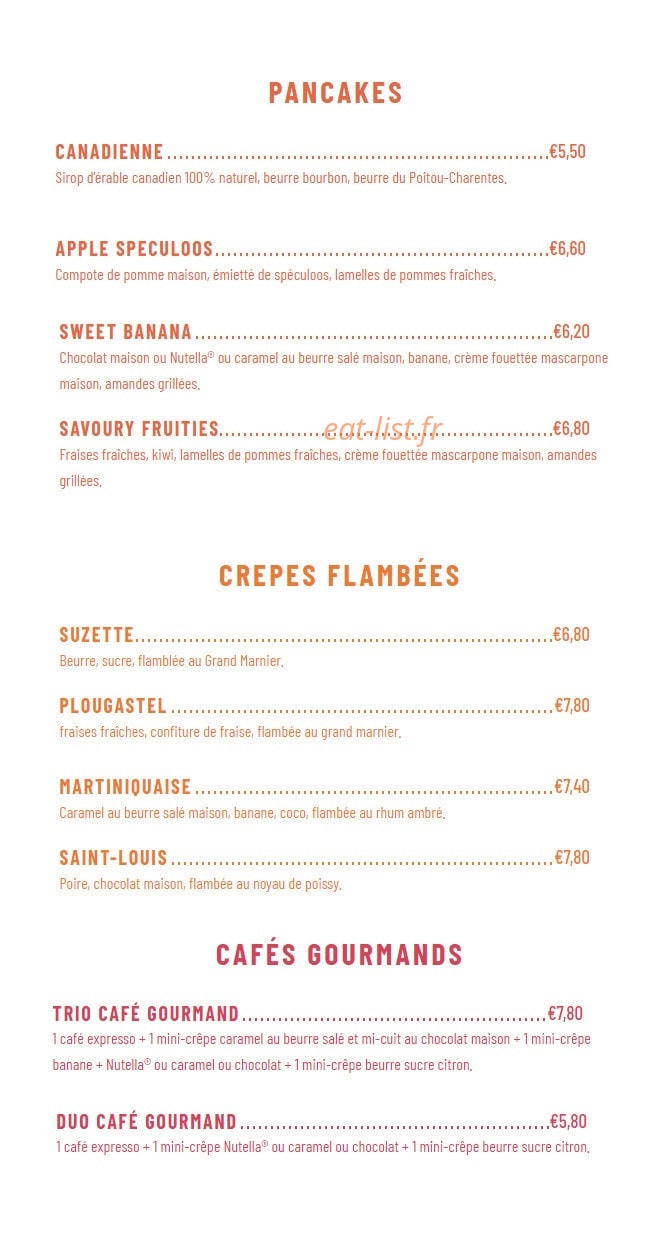 Crêperie Louis — carte page 6