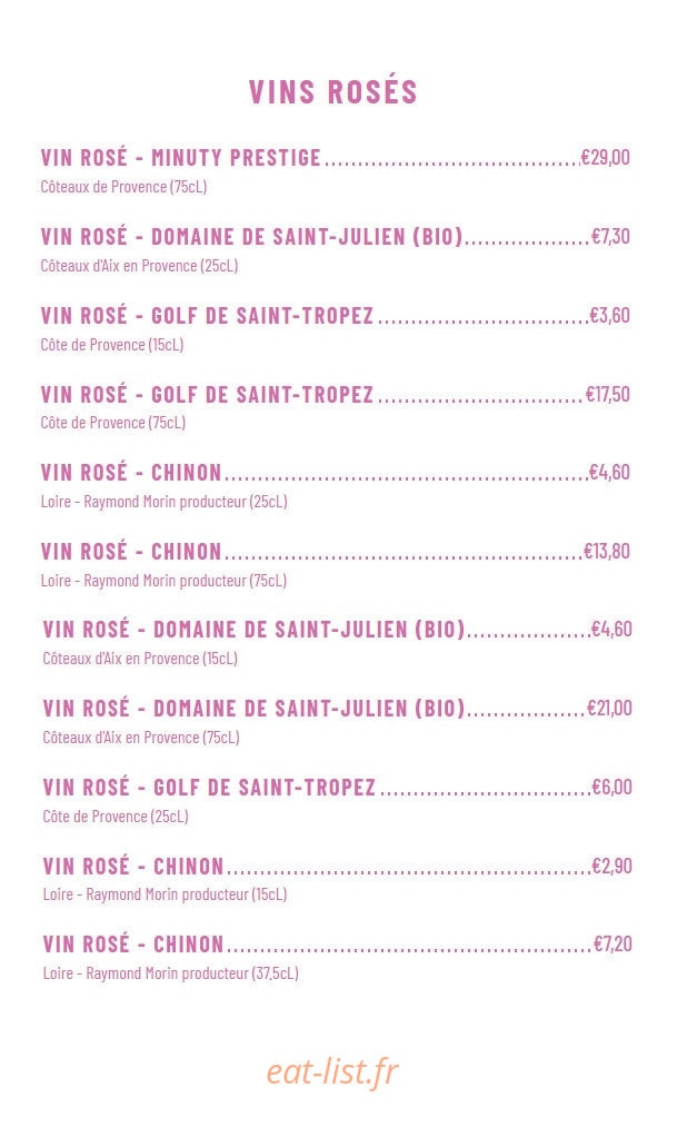 Crêperie Louis — carte page 9