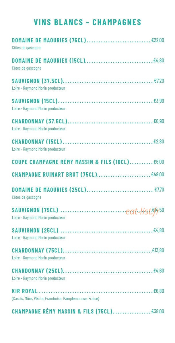 Crêperie Louis — carte page 10