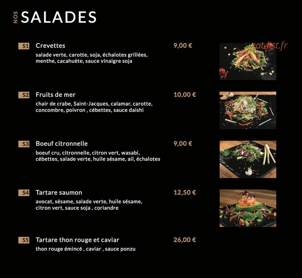 L'Idéal des Gourmands — carte page 7