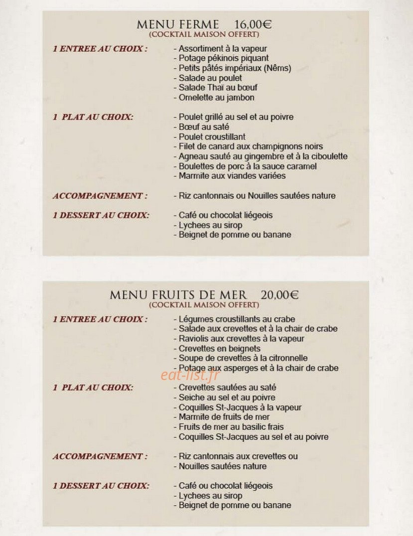 Le Canard Laqué — carte page 12