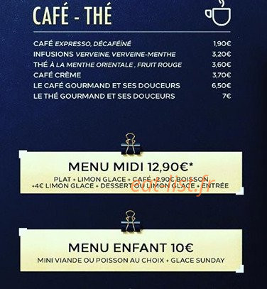 Le Quarante Sous — carte page 5
