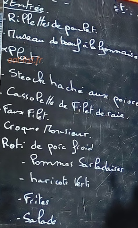 Café Des Sports — carte page 1