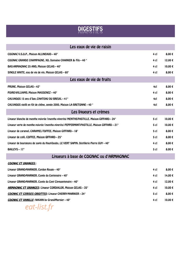 La Griotte — carte page 18