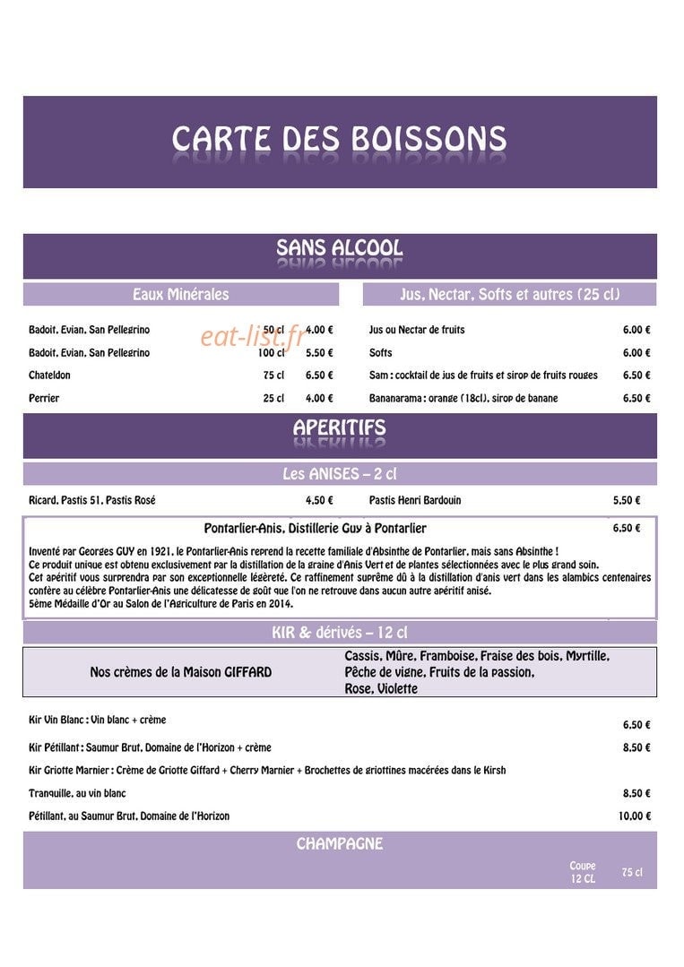 La Griotte — carte page 17