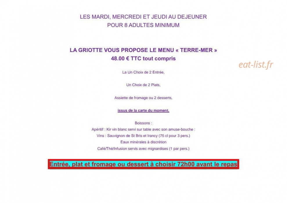La Griotte — carte page 7