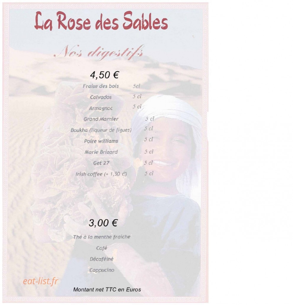 La Rose des Sables — carte page 7