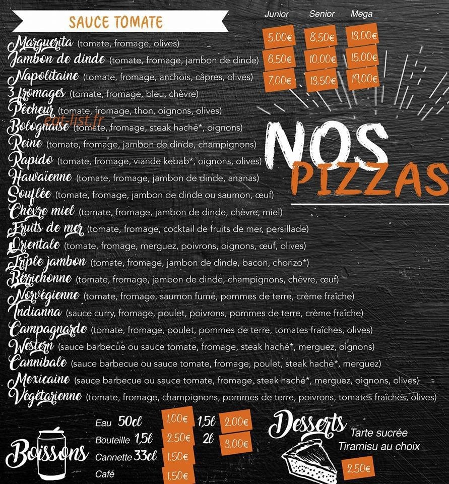 Pizza Rapido — carte page 5