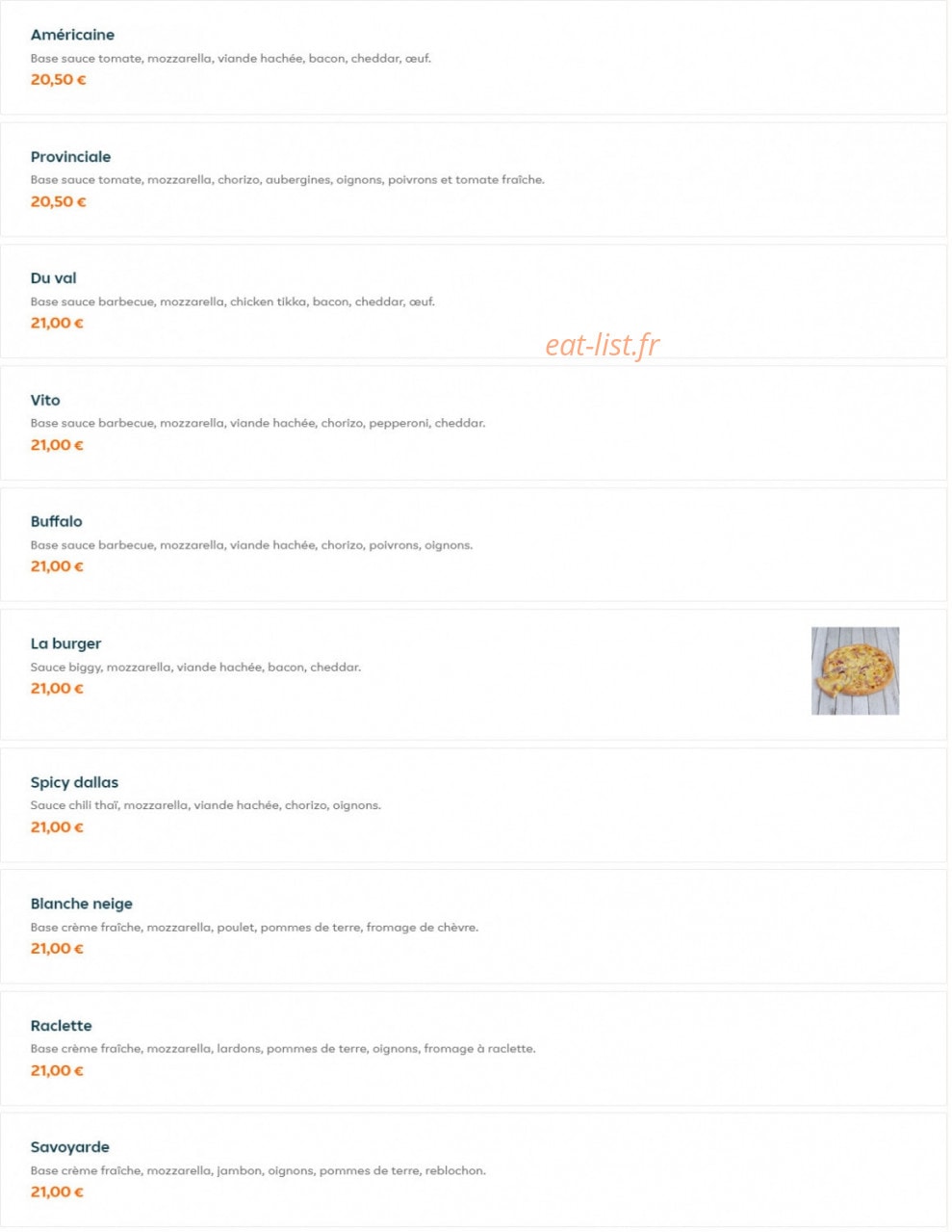 Pizza Vito — carte page 12