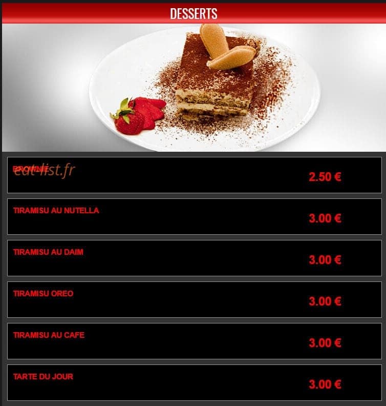 Pronto pizza — carte page 9