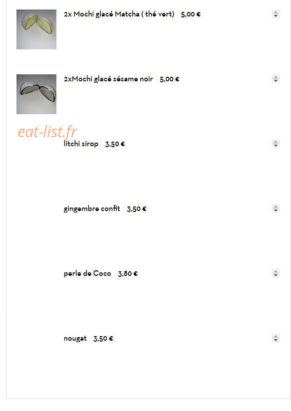Sushi Show — carte page 23