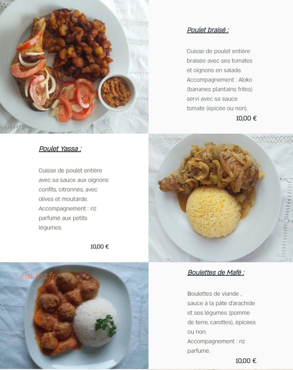 Akwaba — carte page 1