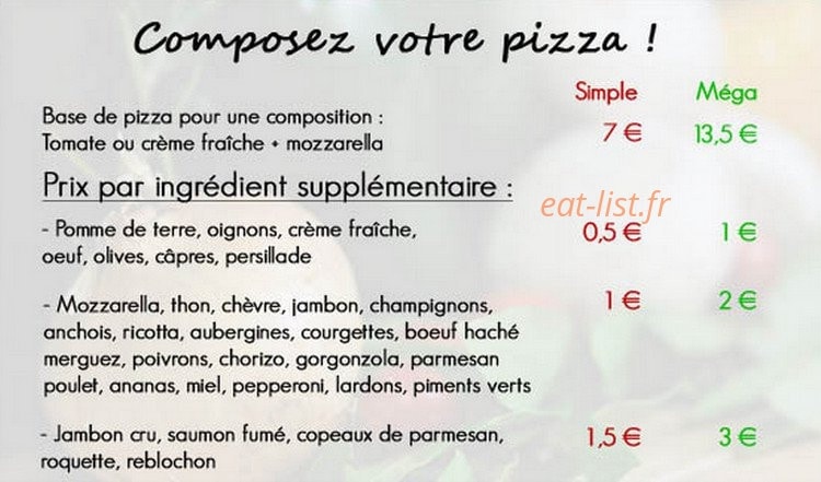 Pronto Pizza — carte page 2