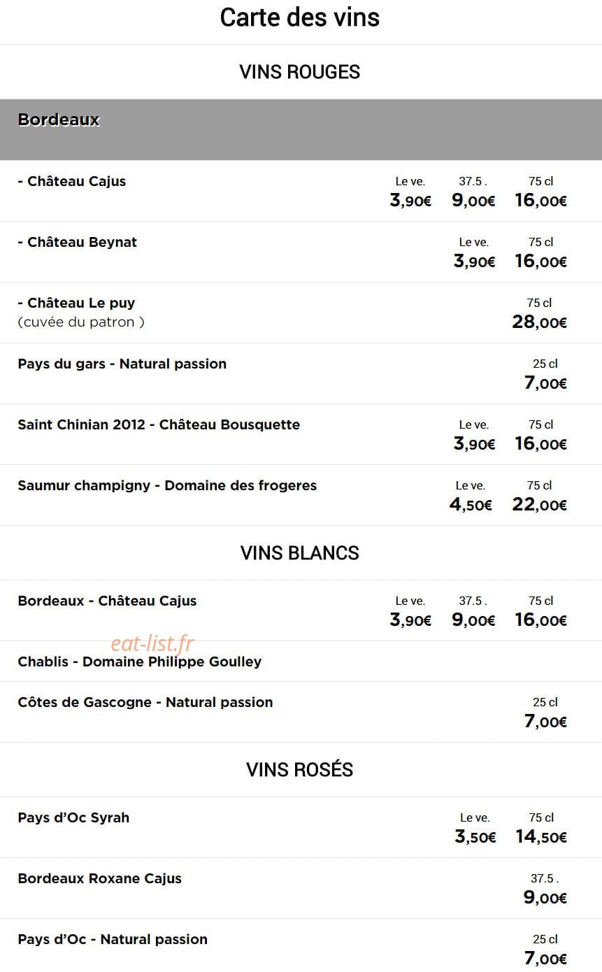 Biotiful lunch — carte page 6