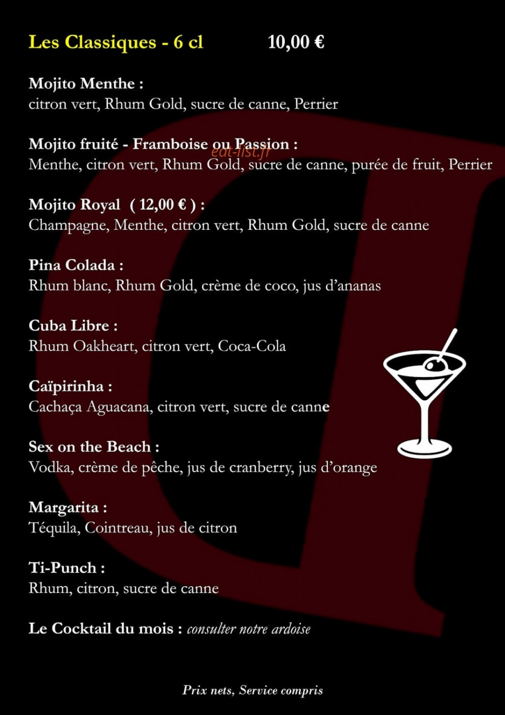À l'endroit — carte page 7
