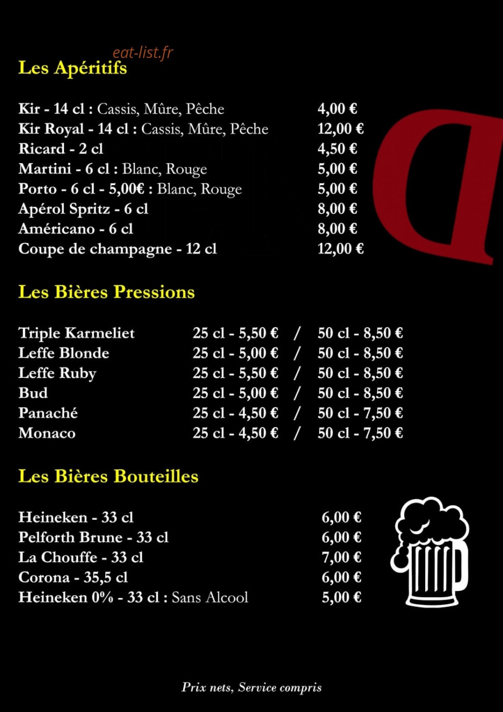 À l'endroit — carte page 6
