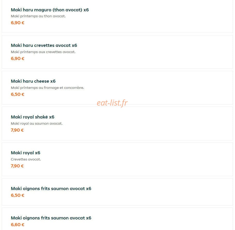 Allô Wok — carte page 8
