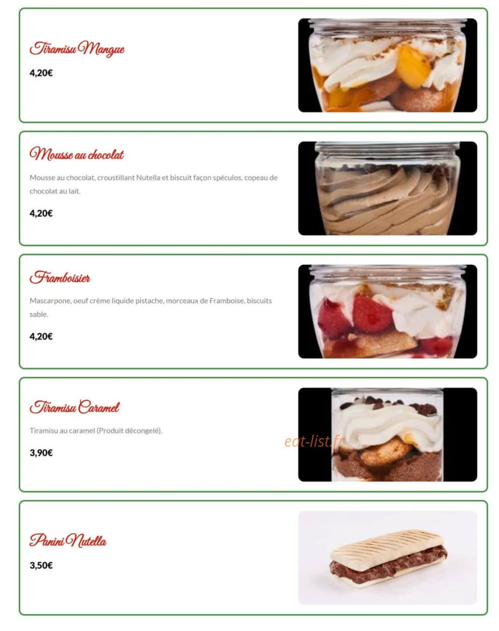 Arizona Pizza — carte page 14