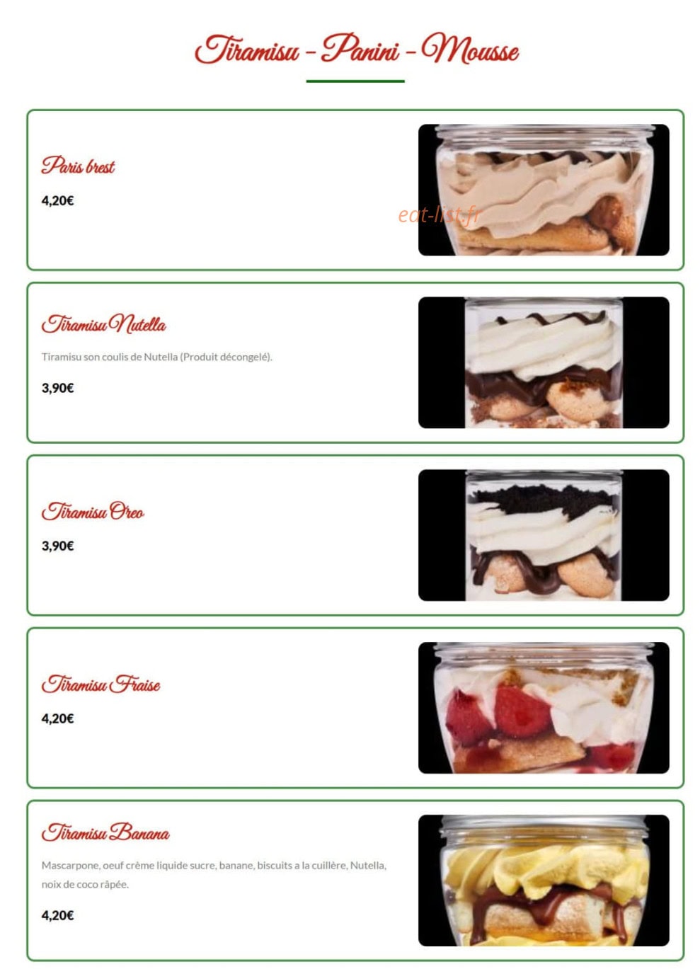 Arizona Pizza — carte page 13