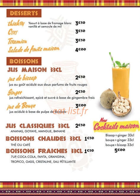 Hinda flavour — carte page 3