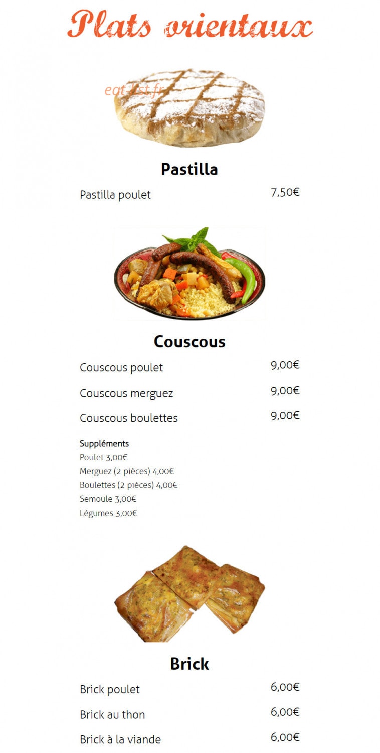 House pizza — carte page 11