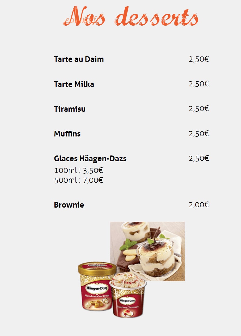 House pizza — carte page 13
