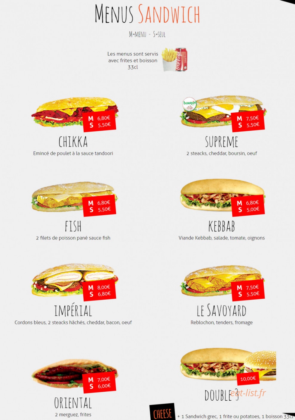 House pizza — carte page 6