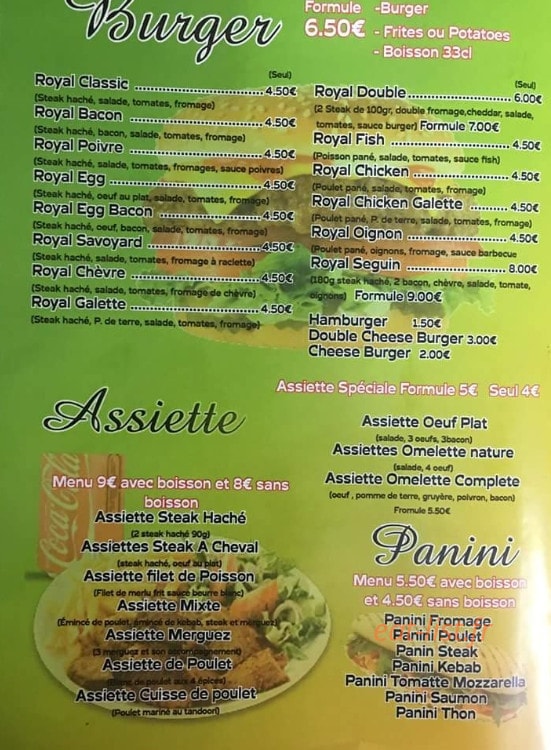 K&VC Sandwicherie — carte page 4