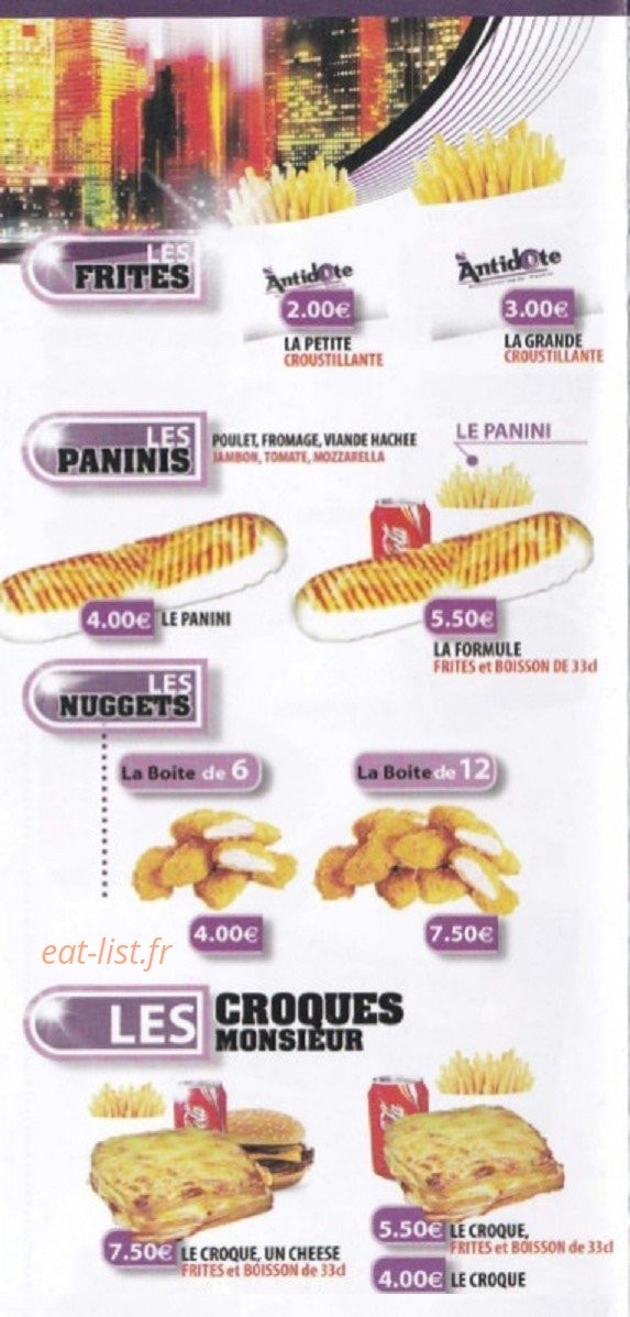 L'antidote — carte page 3