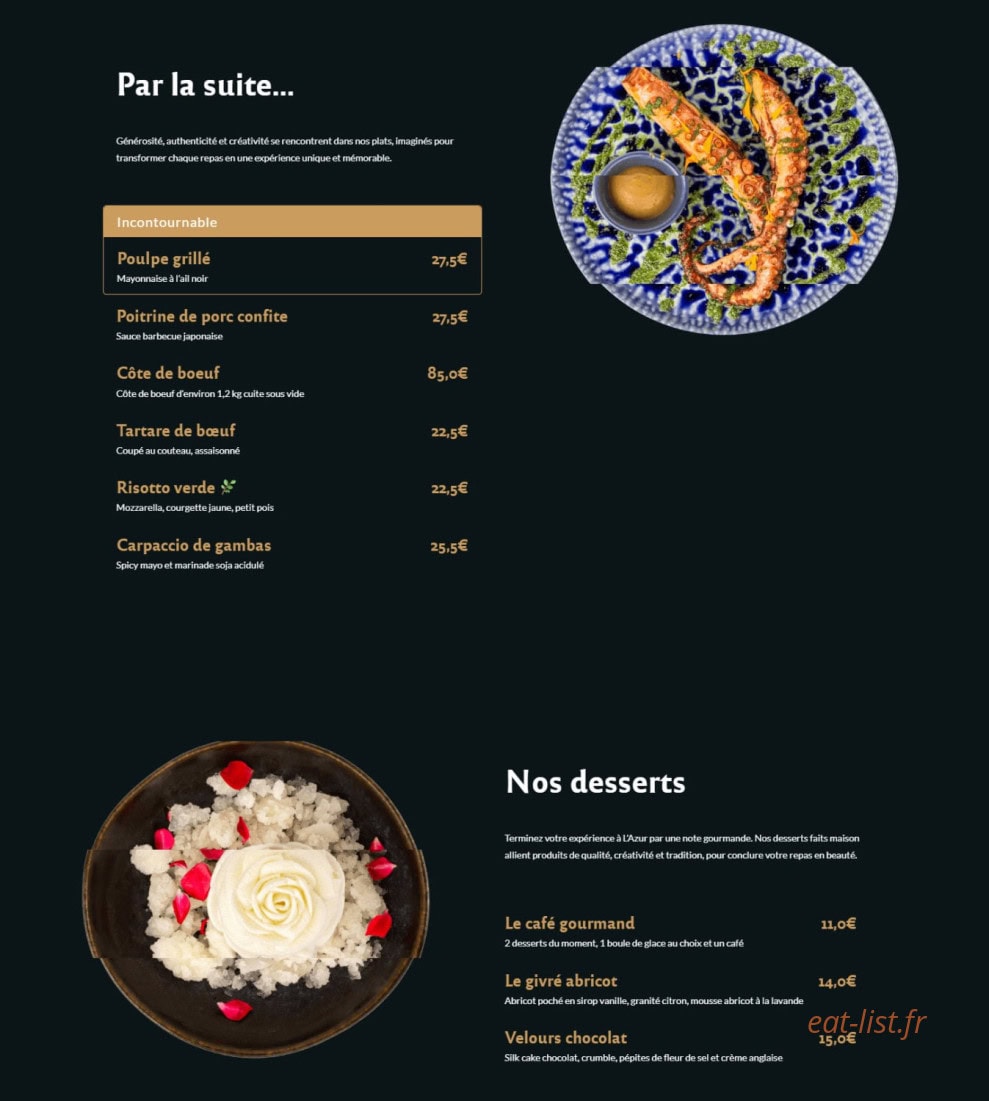 L'Azur — carte page 3