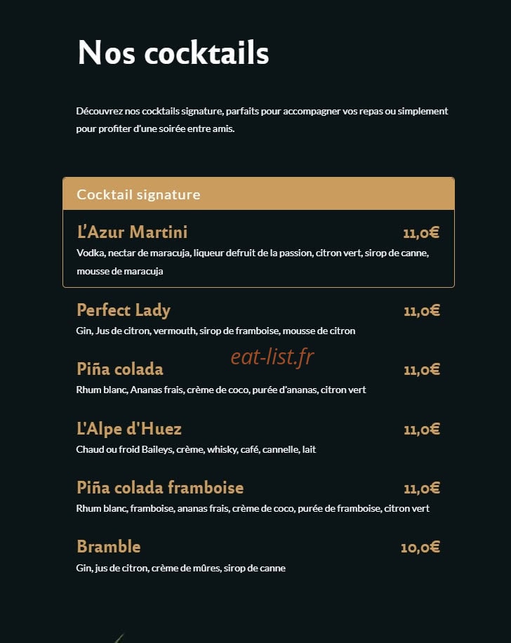 L'Azur — carte page 4