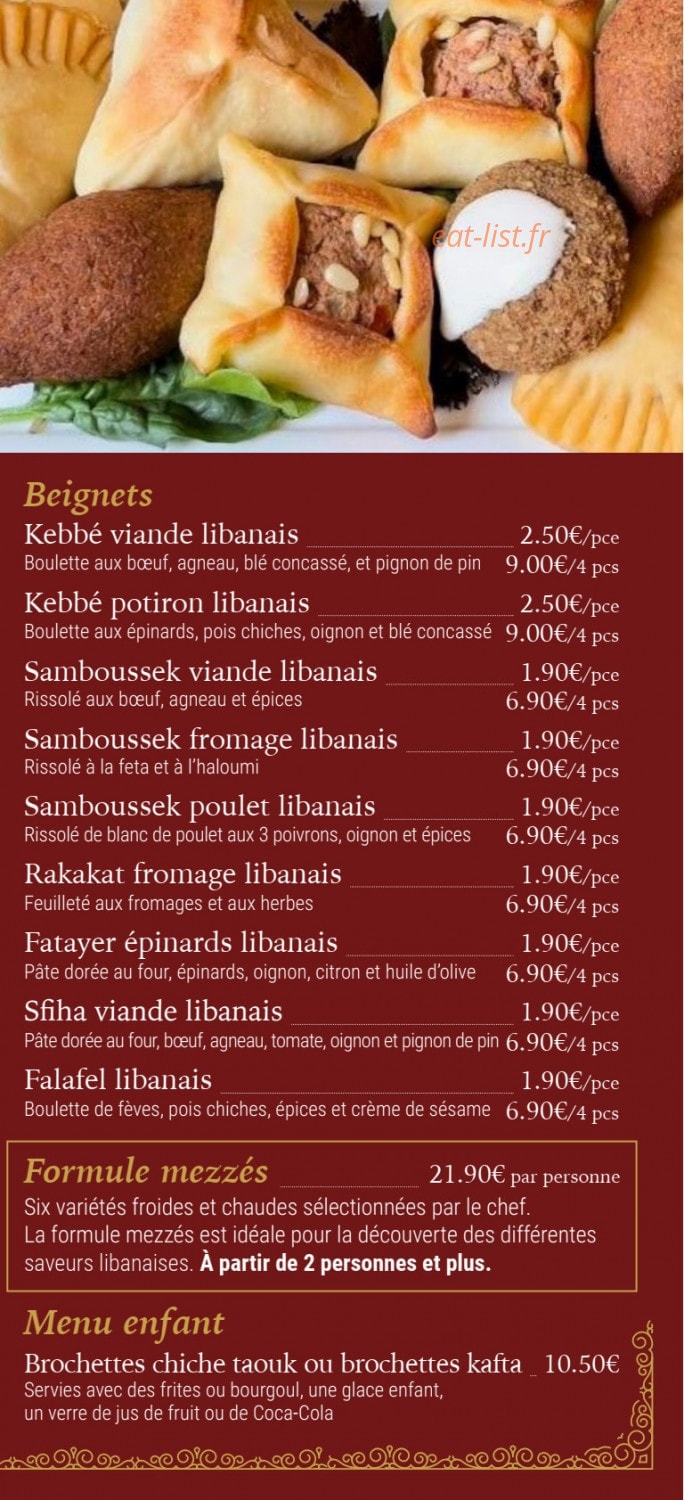 Les Roses Du Liban — carte page 4