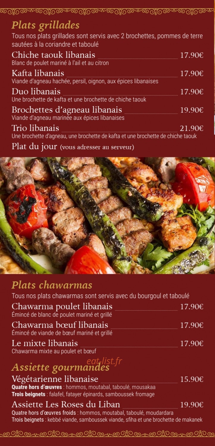 Les Roses Du Liban — carte page 3