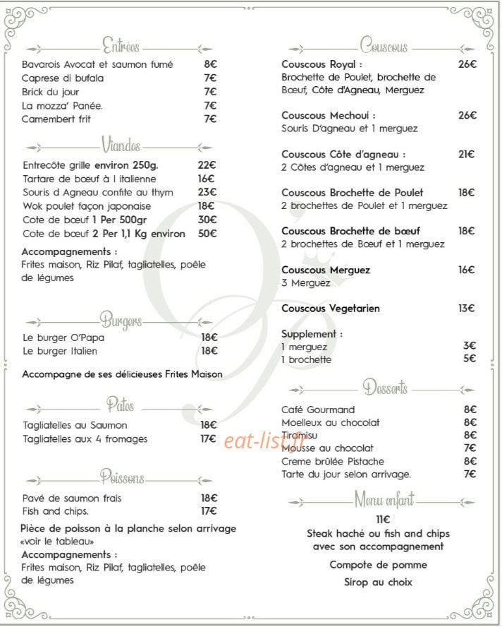 Oh Papa — carte page 1