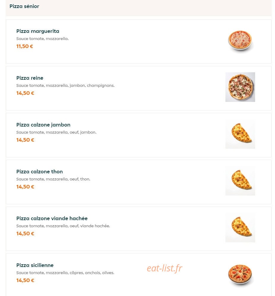Pizza King — carte page 7
