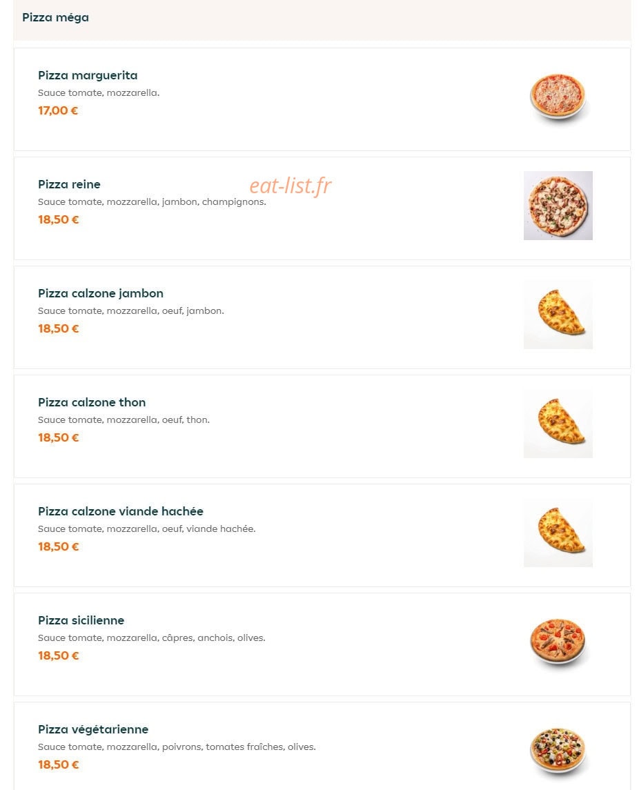 Pizza King — carte page 12