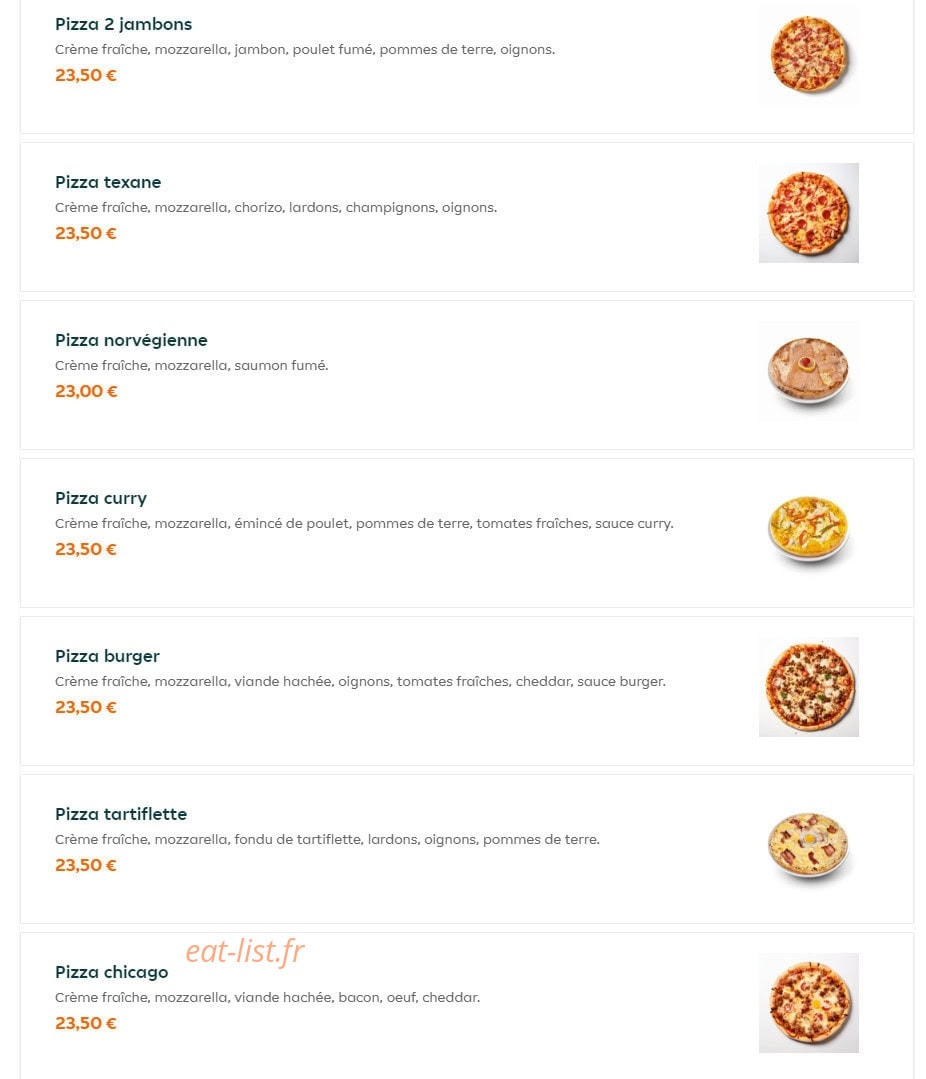 Pizza King — carte page 16