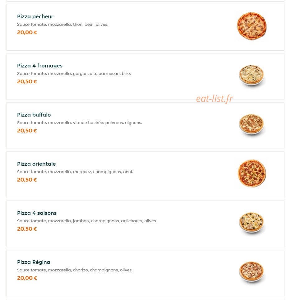 Pizza King — carte page 13