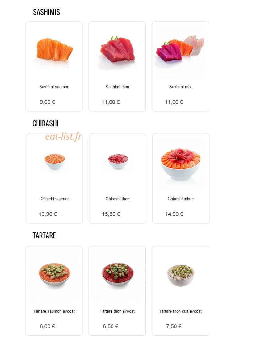 Sushi Sun — carte page 13