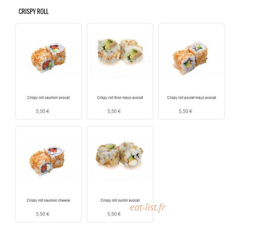 Sushi Sun — carte page 8