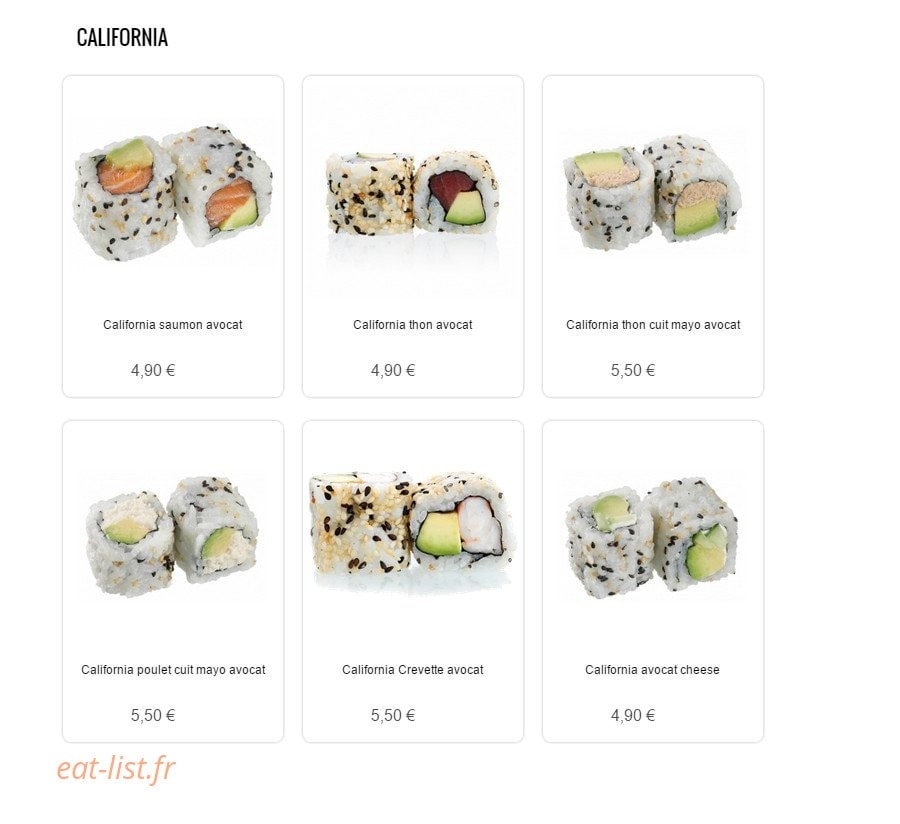 Sushi Sun — carte page 4