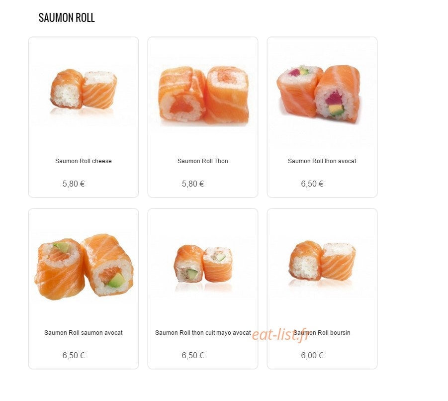 Sushi Sun — carte page 6