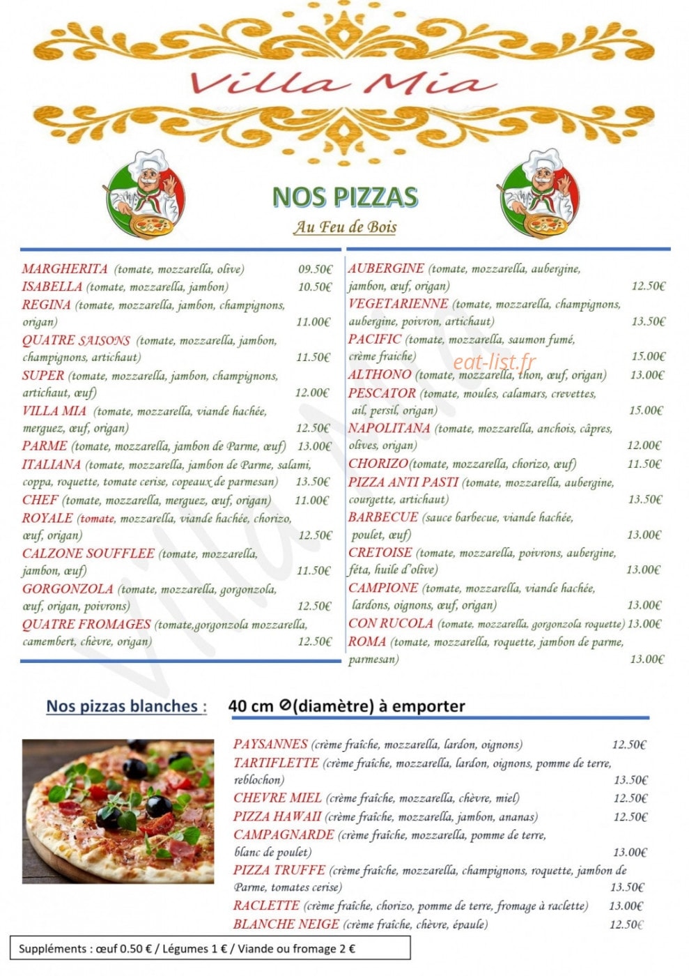 Villa Mia — carte page 4