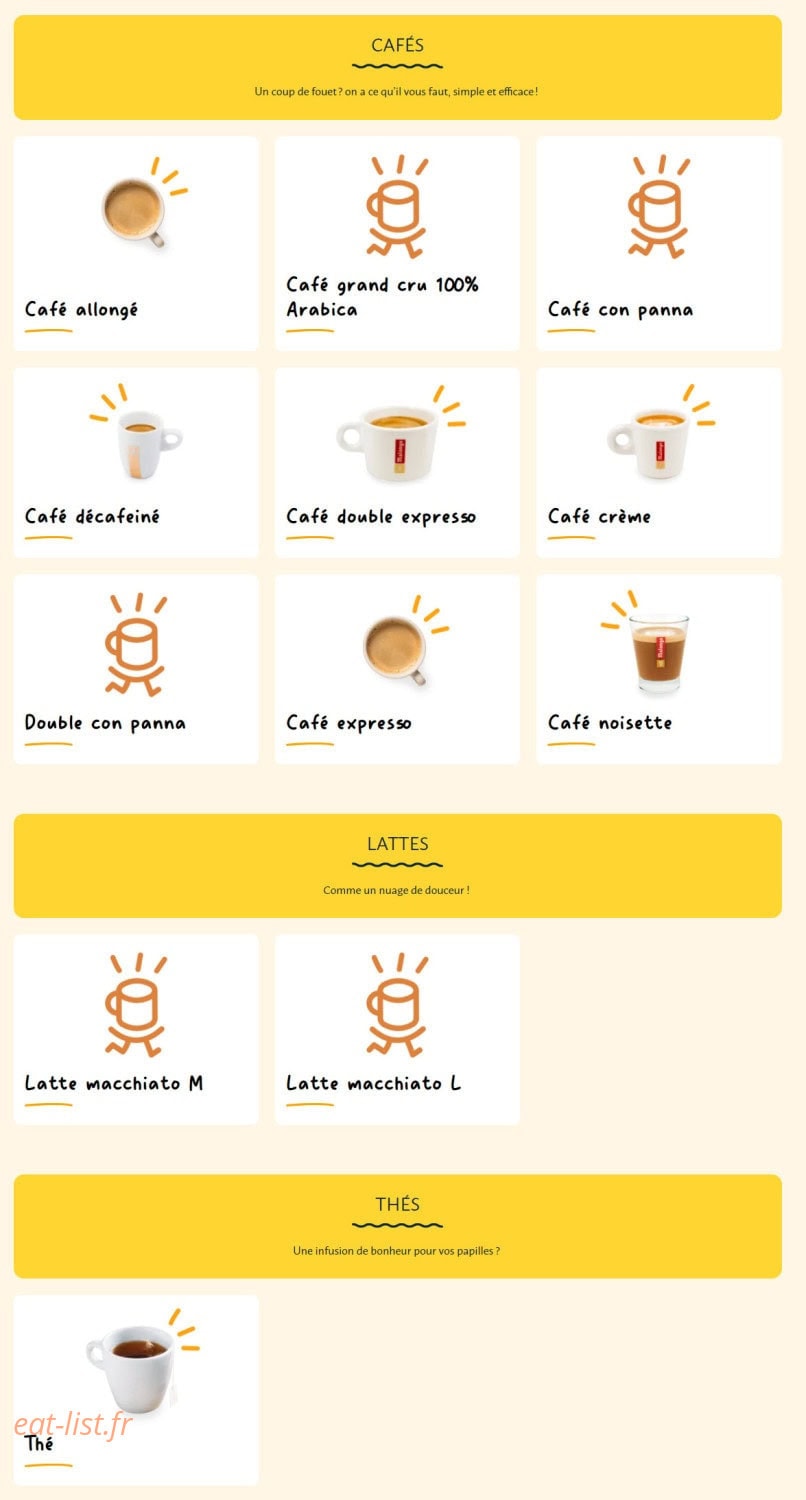 La Croissanterie — carte page 11