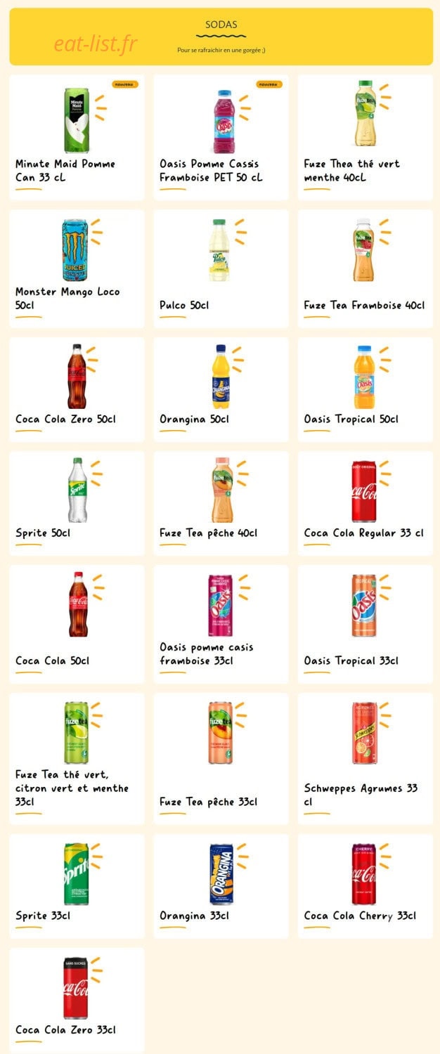 La Croissanterie — carte page 13