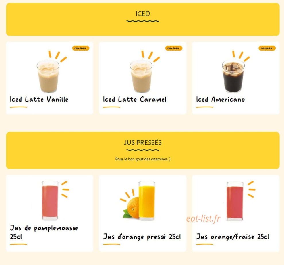La Croissanterie — carte page 12