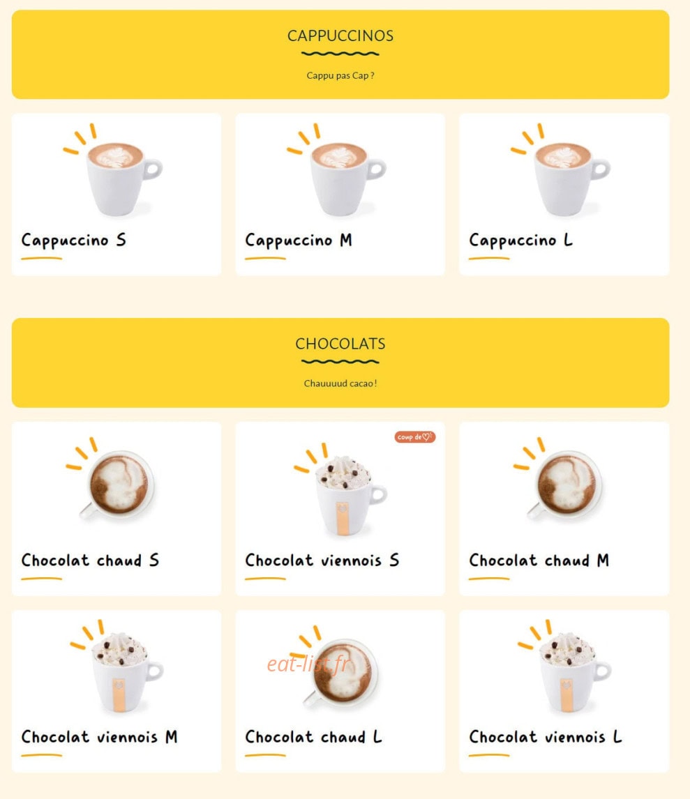 La Croissanterie — carte page 10