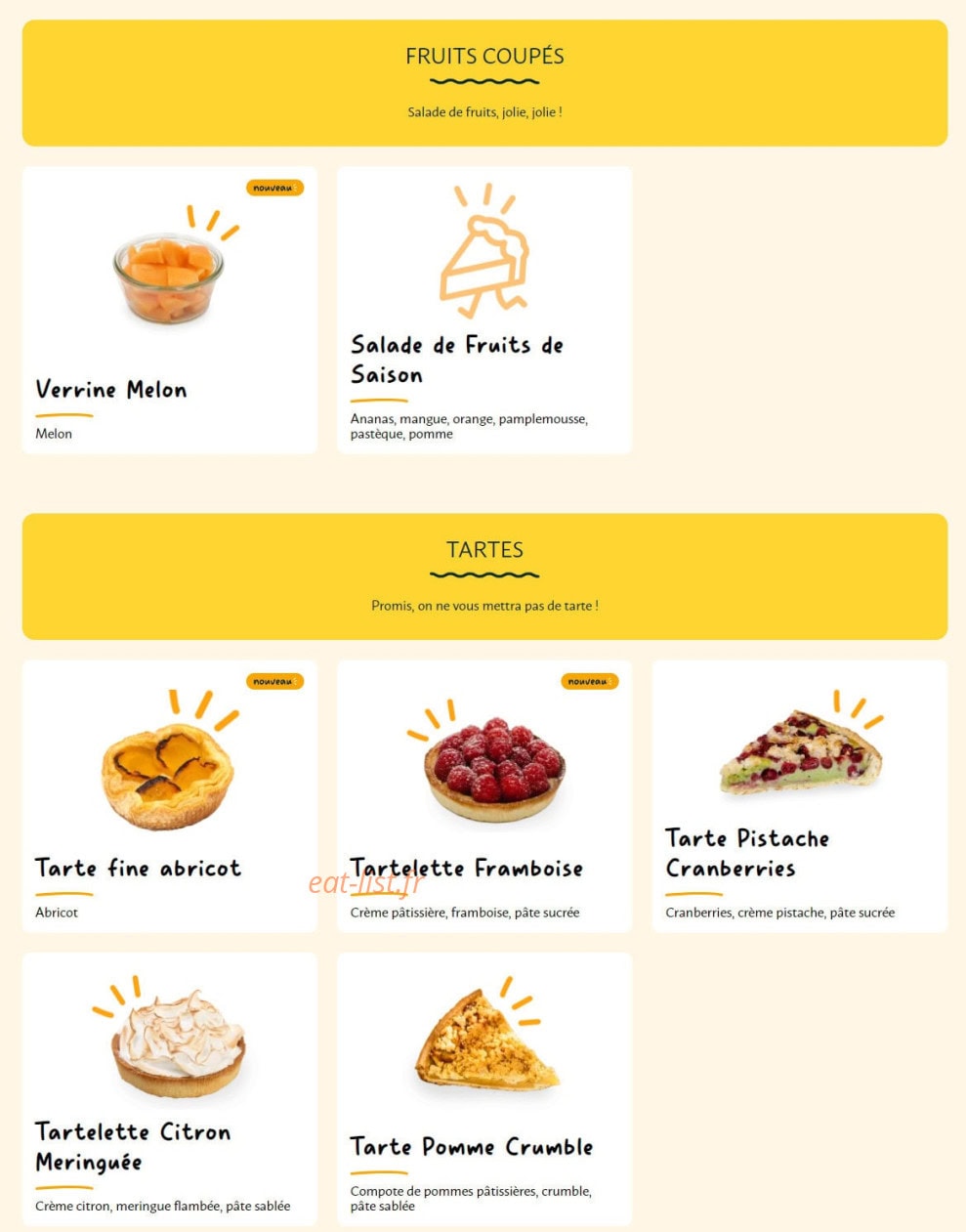La Croissanterie — carte page 9